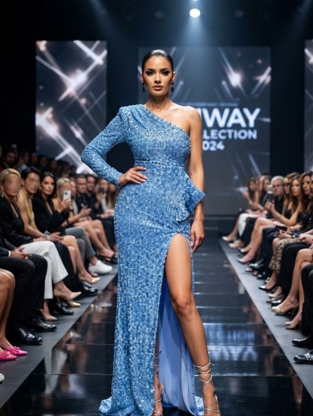 PREMIUM SEQUINED GLAMOROUS SPECIAL EVENT MAXI DRESS